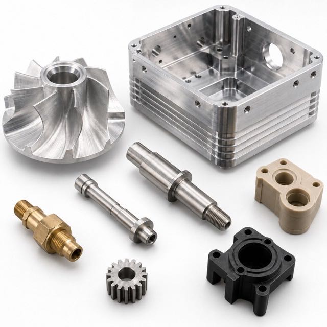 Custom CNC Aluminum Parts Precision 5 Axis Machining Anodized Components OEM Service